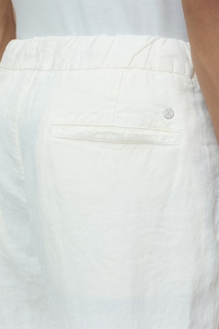 Pantalón tapered de lino - Blanco