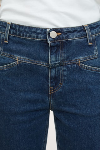 Vaquero tapered de tiro alto - Azul oscuro