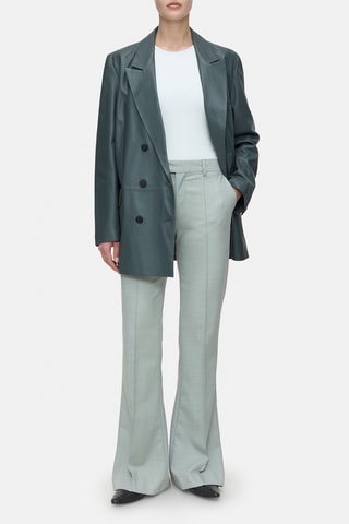 Pantalón de lana virgen - Verde
