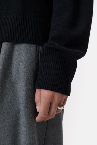 Jersey de lana merino - Negro