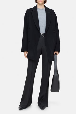 Chaqueta de lana virgen - Negro