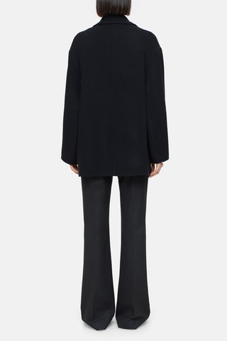 Chaqueta de lana virgen - Negro