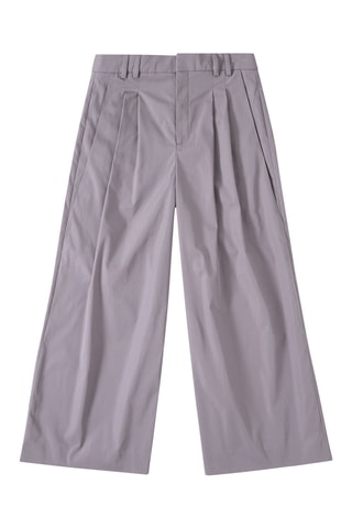 Pantalón wide leg - Gris