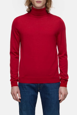 Jersey de lana orgánica - Rojo