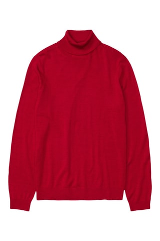 Jersey de lana orgánica - Rojo