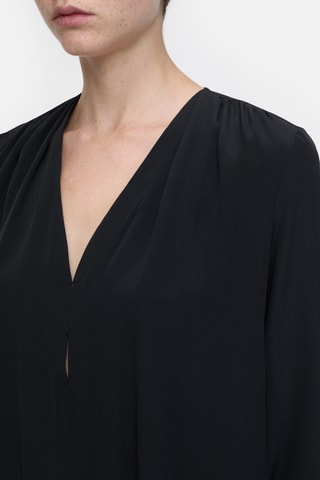 Blusa de seda - Negro