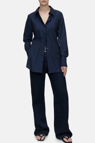 Camisa regular fit - Azul
