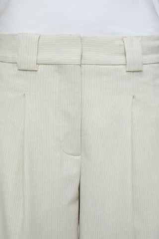 Pantalón tapered de lana virgen - Beige