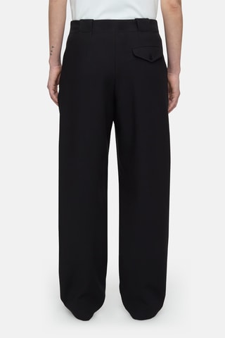 Pantalón straight. - Negro