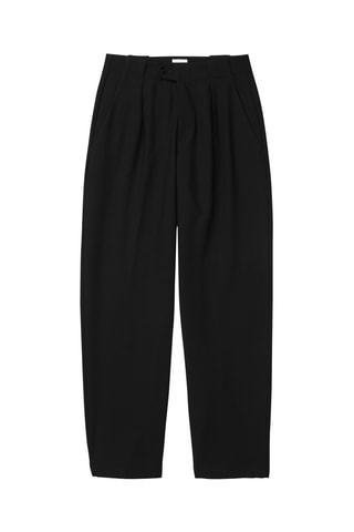 Pantalón straight. - Negro