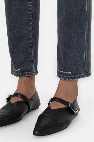 Vaquero tapered de tiro alto - Gris