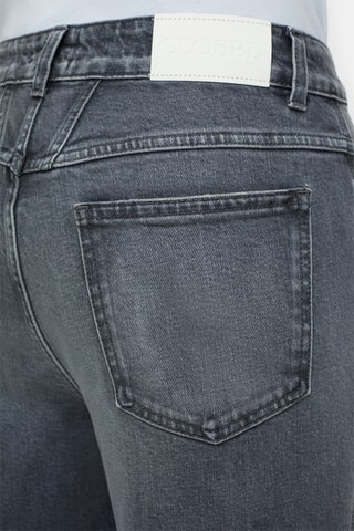Vaquero tapered de tiro alto - Gris