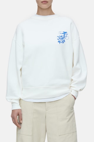 Sudadera de algodón orgánico - Blanco