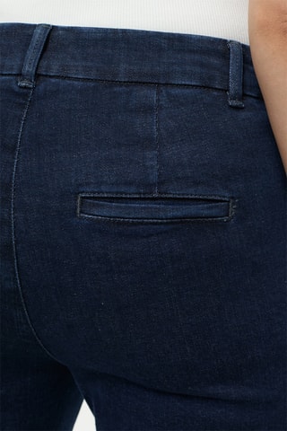 Vaquero slim 7/8 de algodón orgánico - Azul oscuro