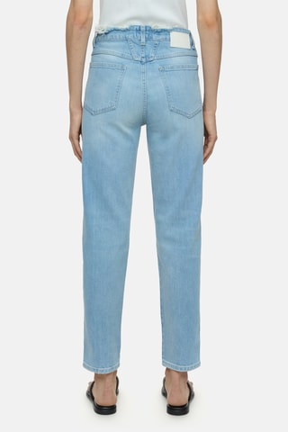 Biologisch Katoenen Jeans Hoge Taille - Lichtblauw