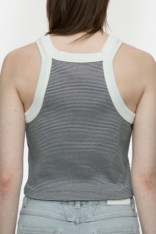 Crop top de algodón orgánico - Negro