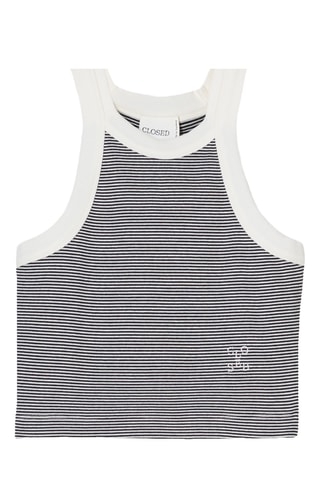 Crop top de algodón orgánico - Negro