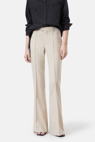 Pantalón de lana virgen - Beige