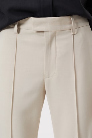 Pantalón de lana virgen - Beige