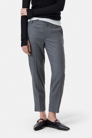 Pantalon slim en laine - Beige