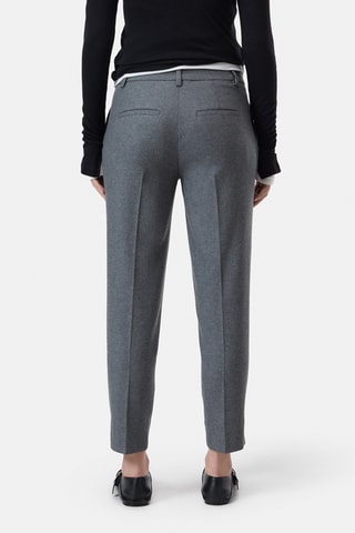 Pantalon slim en laine - Beige