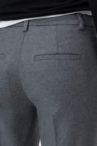 Pantalón slim fit de lana - Gris oscuro