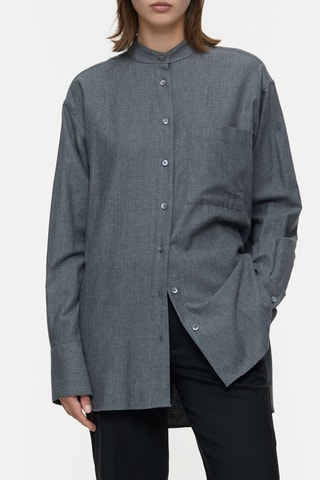 Camisa oversize - Gris oscuro