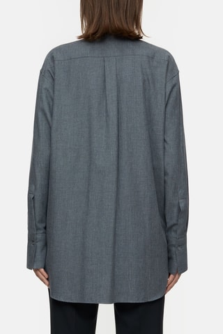 Camisa oversize - Gris oscuro