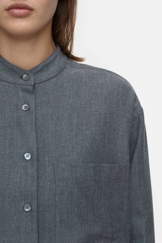 Camisa oversize - Gris oscuro