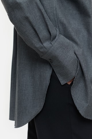 Camisa oversize - Gris oscuro
