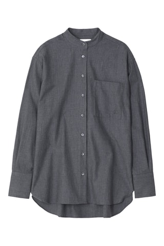 Camisa oversize - Gris oscuro