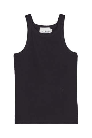 Camiseta de tirantes de algodón orgánico - Negro