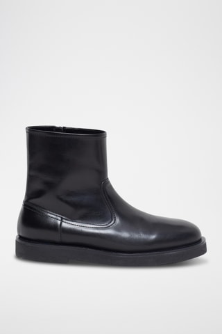 Botas de piel - Negro