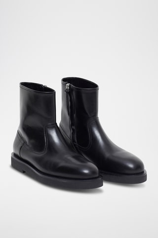 Botas de piel - Negro