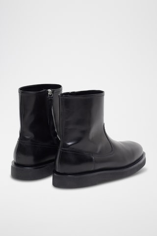 Botas de piel - Negro