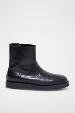 Botas de piel - Negro