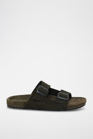 Sandalias de nobuk - Azul