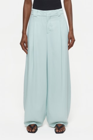Pantalón wide leg - Verde agua
