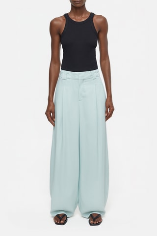 Pantalón wide leg - Verde agua