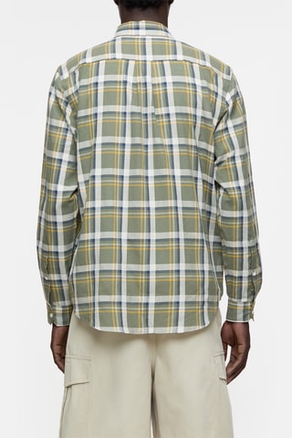Camisa regular fit de algodón orgánico - Verde claro