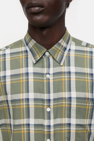 Camisa regular fit de algodón orgánico - Verde claro