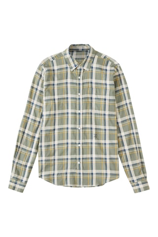 Camisa regular fit de algodón orgánico - Verde claro