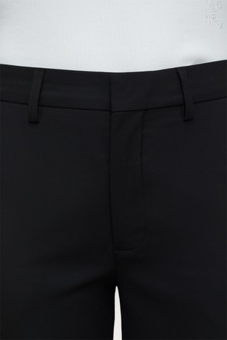 Pantalón straight de tiro alto - Gris oscuro