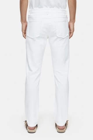 Vaquero slim fit de algodón orgánico - Blanco