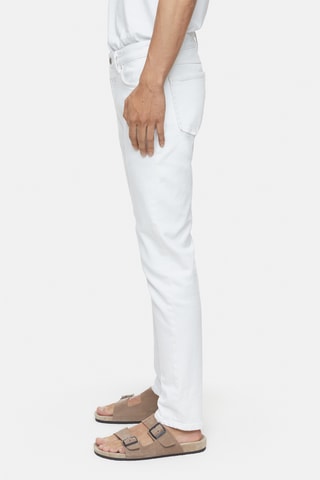 Vaquero slim fit de algodón orgánico - Blanco