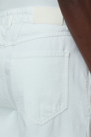 Vaquero relaxed fit de tiro alto - Blanco