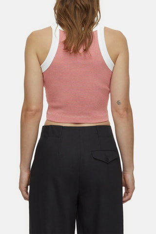 Crop top en coton biologique - Rouge