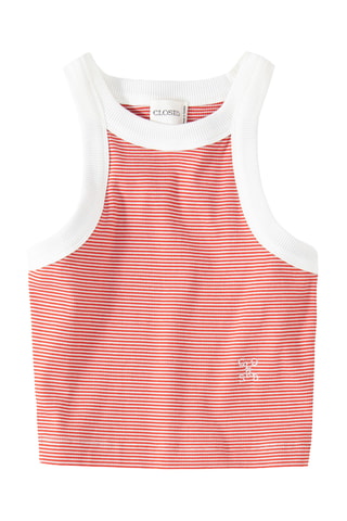 Crop top en coton biologique - Rouge