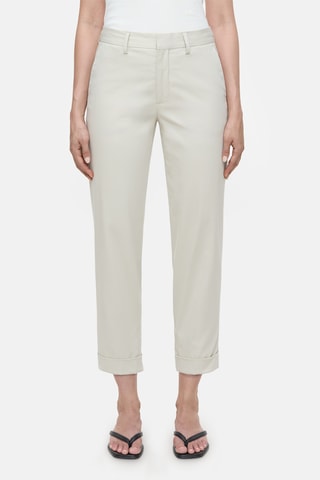 Pantalón straight de tiro alto - Crudo