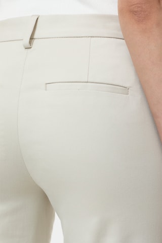 Pantalón straight de tiro alto - Crudo
